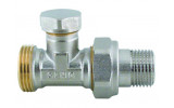 V&G 410D Radiátorové regulačné šróbenie priame DN15 - 1/2" x 3/4" s eurokónusom